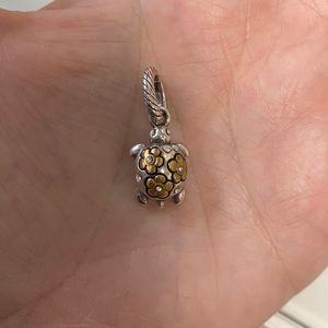 Brighton silver and gold turtle charm
